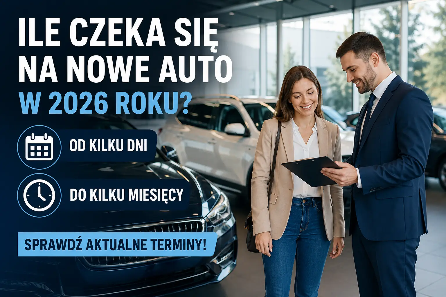 Nowe auto z salonu gotowe do odbioru